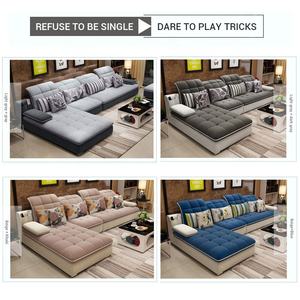 Simple Design Cheap Set Fabric Seats Sectionals Small Living Room Furnituremodern <strong>Velvet</strong> <strong>Sofa</strong> - Product Image 4