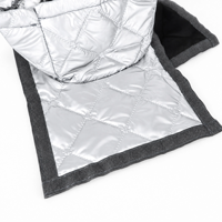 Kit de fenêtre pour climatiseur portable robuste à 3 couches isolées 25*100cm, bouclier thermique en feuille d'aluminium réfléchissante