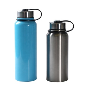 Bouteille d'eau sport en acier inoxydable haute capacité 1000 ml, isotherme, anti-fuite et thermos - Product Image 1