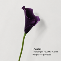 Großhandel Künstliche Calla-Lilien für Hochzeiten, Hoteldekoration, Blumenarrangements, EVA Calla-Lilie Einzelstiel Kunstblume