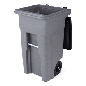 240L 2-Wheelie Mobile Plastic Public Waste Bin/Plastic Dustbin Trash Container