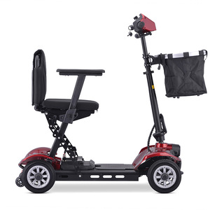 Scooter Eléctrico Ligero de Aleación de Aluminio de Cuatro Ruedas para Personas Mayores, Uso Doméstico, Mini Plegable, Ayuda de Movilidad con Cesta de Almacenamiento - Product Image 4
