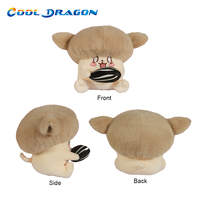 COOL DRAGON Peluche animale de dessin animé Chat Ail et Marmotte Blanche, Jouet pour machine à griffes, Prise en charge de la vente en gros et de la personnalisation