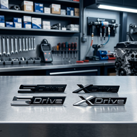 Autocollant de coffre arrière de voiture en PVC souple 3D de luxe réutilisable avec logo et lettres pour X1-X7 avec garantie d'un an