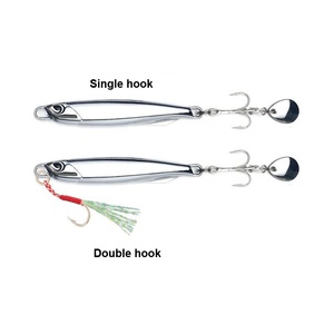 Esca Metallica DUO Elettroplaccata 30g con Superficie a Specchio e 2 Ganci per Pesca al Luccio in Lago, Fiume e Torrente - Product Image 1