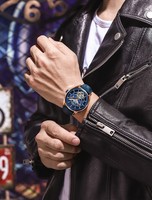 Montre mécanique en cuir 42MM, aiguilles lumineuses, montre-bracelet vintage, tendance de la mode, montre pour homme, étanche 3BAR