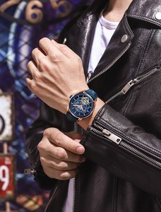 루이 줄렌 투르비옹 기계식 시계, 비즈니스 패션 트렌드 남성용 방수 시계 - Product Image 5