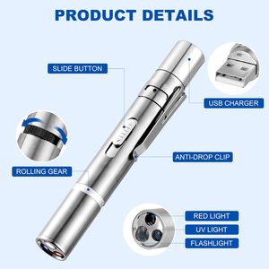 3 in 1 Multi-Angle USB Rechargeable Eco-Friendly Stainless Steel Pet Catch LED Laser <b>Interactive</b> Dog Training <b>Toy</b> - Product Image 5
