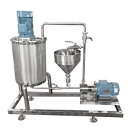 Machine à réservoir de mélange d'émulsion de peinture automatique de réacteur d'acier inoxydable avec la pompe d'émulsification pour le mélange de boisson d'énergie de poudre