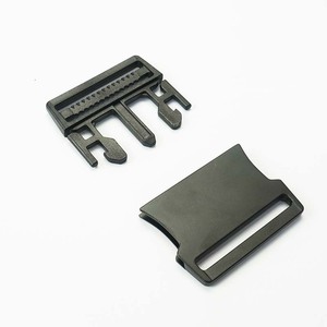Side Release Buckle Zinc Alloy 50mm Black Durable For Bags Backpack <b>Webbing</b> Hardware Adjustable Flat Metal Fastener - Product Image 2
