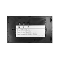 Prise murale double intelligente WiFi Tuya avec télécommande US 15A, 2 prises électriques, avec surveillance de la consommation électrique, interrupteur tactile et prise