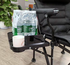 เก้าอี้พับสำหรับตั้งแคมป์ ตกปลา ชายหาด หรือเดินทาง แบบปรับพนักพิงได้ พร้อมโต๊ะข้าง  บุด้วยวัสดุอย่างดี ทนทาน คุณภาพสูง - Product Image 3