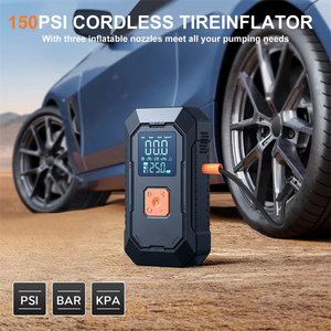 Compresor de Aire Portátil para Emergencias en el Automóvil, Inflador de Neumáticos, 150 PSI, Arrancador de Coches con Luz LED y Banco de Energía - Product Image 5