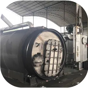 Environmental Protection Waste Tire tyre plastic Recycle Pyrolysis To Diesel Production Line