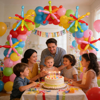 Lot de 12 ballons en aluminium colorés populaires pour feux d'artifice, vente en gros, décoration de fête pour anniversaires d'enfants et événements