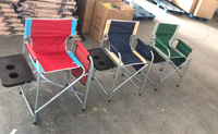 Chaise pliante multicolore à la mode pour l'extérieur Chaise de pêche pour les loisirs d'extérieur Sketch Side Pack Portable Luxury Director Chair