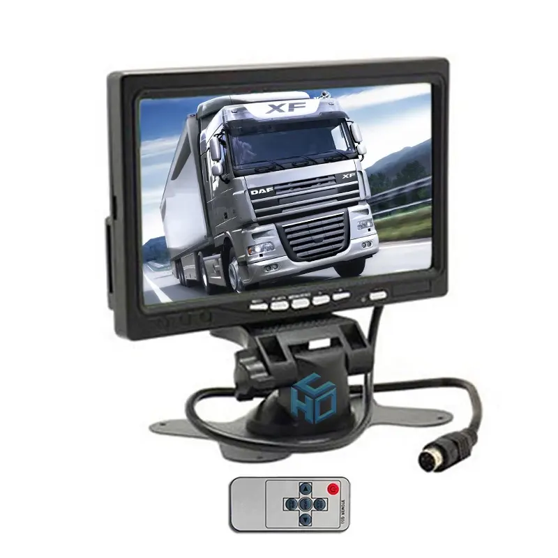 Bus Monitor Auto 24V Car Screen Display 4:3 Reversing Vehicle Parking Reverse Rear View Back 7 inch LCD Truck Monitor for car