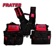 Frater Hot Selling Kwaliteit Premium Tool Taille Riem Pouch Stevige Bretels Geknikte Tool Bag Voor Huishoudelijke