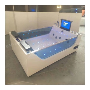 Đầu tiên đến, đầu tiên phục vụ sang trọng kiểm soát nhiệt độ hệ thống Glass Side Bảng điều chỉnh Acrylic Vortex bong bóng bồn tắm - Product Image 1