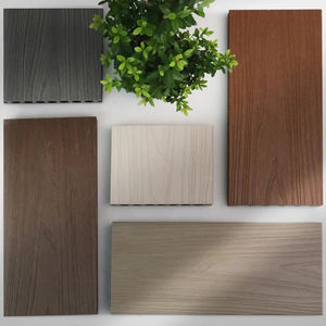 Co-Extrusion <b>Brushed</b> 18mm Waterproof Exterior Garden Outdoor Flooring WPC <b>Decking</b> 3D Wood Grain Composite <b>Decking</b> Board - Product Image 6