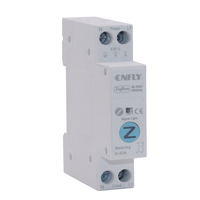 Disjoncteur intelligent Zigbee Tuya WiFi 1P+N, interrupteur temporisé intelligent, relais 40A 63A, contrôleur de puissance, comptage kWh, surveillance MCB