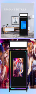 Photomaton à miroir magique de 70 pouces avec caméra à écran tactile de 43 pouces, cadre LED portable WiFi et Bluetooth à impression instantanée - Product Image 4