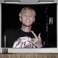 Lil Peep tapisserie tenture murale esthétique Hipster rappeur Art impression paysage motif chambre décor nappe Hippie tapisseries