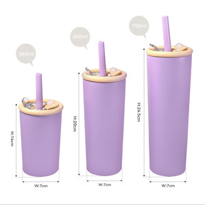 Northfox 304 Vaso aislado al vacío de acero inoxidable 18/8 Taza de paja a prueba de fugas con 6-12 horas de rendimiento térmico sin BPA - Product Image 4