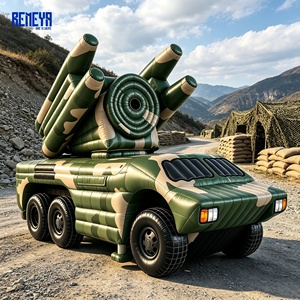 เครื่องยิงขีปนาวุธเรดาร์แบบเป่าลมสำหรับงานหนัก ทนทานต่อการฉีกขาด ประกอบได้แบบแยกส่วน เหมาะสำหรับจัดแสดงงาน REMEYA - Product Image 1