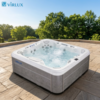 Spa de bain à remous extérieur VIRLUX V1001 Elite pour 6 personnes, hydrothérapie, moteur allemand.