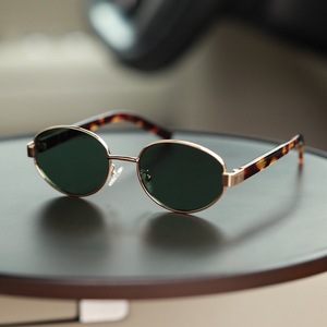 Lunettes de soleil rétro œil de chat pour femmes, monture intégrale, protection UV400, verres marron, style mode adulte - Product Image 4
