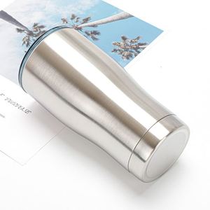 Gobelet isotherme incurvé en acier inoxydable de 30 oz avec couvercle rabattable anti-fuite pour la salle de sport, le bureau et les boissons quotidiennes - Product Image 5
