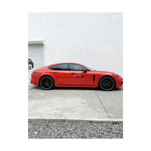 Vinyle d'emballage de voiture métallique brillant orange lave PET amovible pour <span class=keywords><strong>moto</strong></span> - Product Image 1