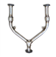 Auspuff-Y-Rohr für Infiniti G35 G37 FX35 FX37 VQ35DE VQ37VHR Motor Edelstahl Hochdurchsatz-Resonatorrohr 2003-2015