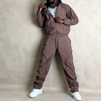Ensemble survêtement coupe-vent en nylon personnalisé, léger, avec pantalon de jogging et veste réfléchissante 3M