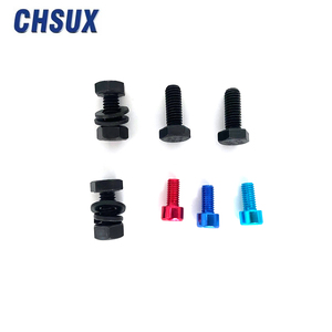 Giá bán buôn lớp 8.8 bu lông màu đen và đai ốc vít máy giặt din931 din933 <span class=keywords><strong>Metric</strong></span> thép không gỉ mạ kẽm Hex bu lông - Product Image 2