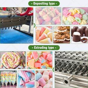 Marshmallow Roll <b>Cotton</b> <b>Candy</b> Industrial Semi Full Automatic Equipment Make <b>Machine</b> Product Line for <b>Candy</b> - Product Image 6