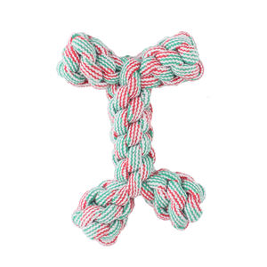 Cuerda de algodón de felpa duradera, juguete masticable <span class=keywords><strong>para</strong></span> perros, entrenamiento interactivo, <span class=keywords><strong>mordedor</strong></span> <span class=keywords><strong>para</strong></span> cachorros, diseño de hueso, juguete interactivo <span class=keywords><strong>para</strong></span> Navidad - Product Image 3