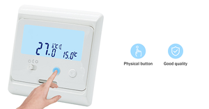 Thermostat de chauffage électrique 16A avec écran numérique LCD pour usage en appartement Thermostat <span class=keywords><strong>RTS</strong></span> pour systèmes de chauffage par le sol - Product Image 2
