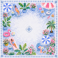 Nouveau Tapis de Mahjong Inodore pour Fêtes Estivales 2026, Antidérapant, Motif Personnalisé, Lavable, pour Jeu de Mahjong et Solitaire, Activité Ludique