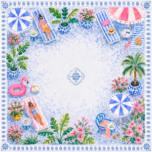 Alfombra de Mahjong Inodora para Fiestas en la Piscina, Antideslizante, con Diseño Personalizado, Lavable, para Mahjong Solitaire, Actividad Divertida, Verano 2026 - Product Image 1
