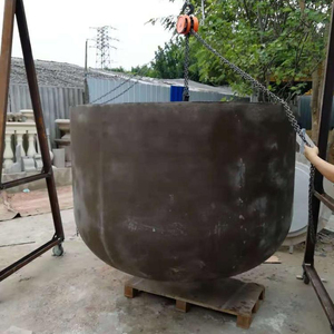 Alta resistenza impermeabile grande GRC <span class=keywords><strong>fioriera</strong></span> fabbrica diretta Extra Large rotondo giardino esterno vaso di fiori per uso domestico - Product Image 3
