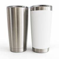 Vaso Térmico Personalizable de Acero Inoxidable de Doble Pared de 20 oz, Vaso Aislado para Café, Regalo Empresarial, Vasos Grabados