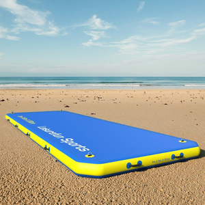 Tapis gonflable de gymnastique d'entraînement de tapis d'air de piste d'air de sports nautiques jeu d'eau de pantoon de point de chute à vendre - Product Image 1