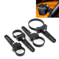 TRUXLID SM01 12V Braket Pemasangan Lampu Kerja LED Universal untuk Mobil Off-Road dengan Klem Bulat Baja Tahan Karat