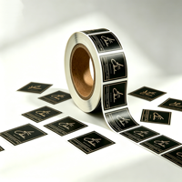Impression personnalisée d'étiquettes en rouleau avec feuille d'or, taille standard, vinyle, pour emballages de bouteilles de boissons, jus, eau minérale, autocollants