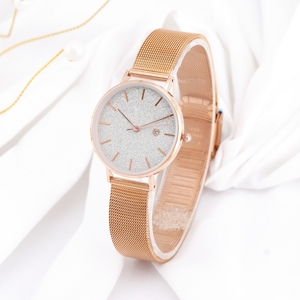 Reloj de Cuarzo Silencioso e Impermeable para Mujer con Esfera Degradada con Diseño de Cielo Estrellado - Product Image 2