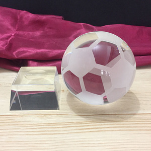 Khắc rõ ràng tinh thể bóng đá bóng đá với đứng MH-Q0175 - Product Image 3