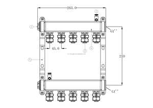 Традиционный дизайн из нержавеющей стали выпускной коллектор с пластиковым разъемом распределителя воды - Product Image 2