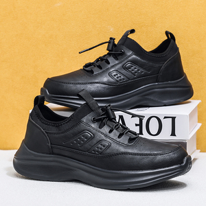 Nouvelles Chaussures de Marche et de Course Confortables en Cuir pour Hommes, Grandes Tailles US 15 16 EU 49 50, Baskets Sportives Décontractées à Lacets Rapides pour Usage Quotidien - Product Image 6